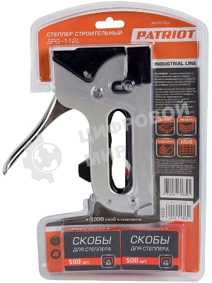 Степлер PATRIOT Platinum SPQ-112L скобы тип 140 (6-14мм), профессиональный, в комплекте 1000 скоб