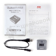 Док Станция SSD M.2 NVME AgeStar 31CBNV1C (GRAY) серый