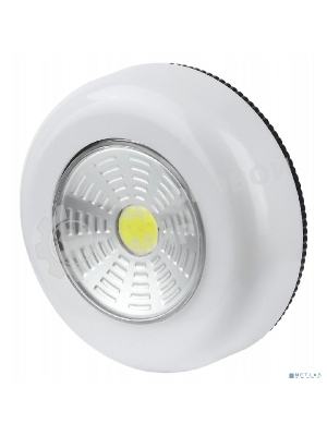 Фонарь светодиодный подсветка SB-101 пушлайт (СОВ 3хААА 1шт в пак.) бел. Трофи Б0052747