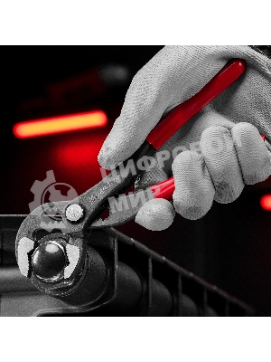 Переставные клещи Matrix 180 мм, кнопочный механизм, хром-ванадий, обливные рукоятки