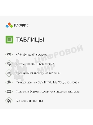 Офисное приложение Р7-Офис Для Малого бизнеса (R7DT.RTL.15.1Y.BE)