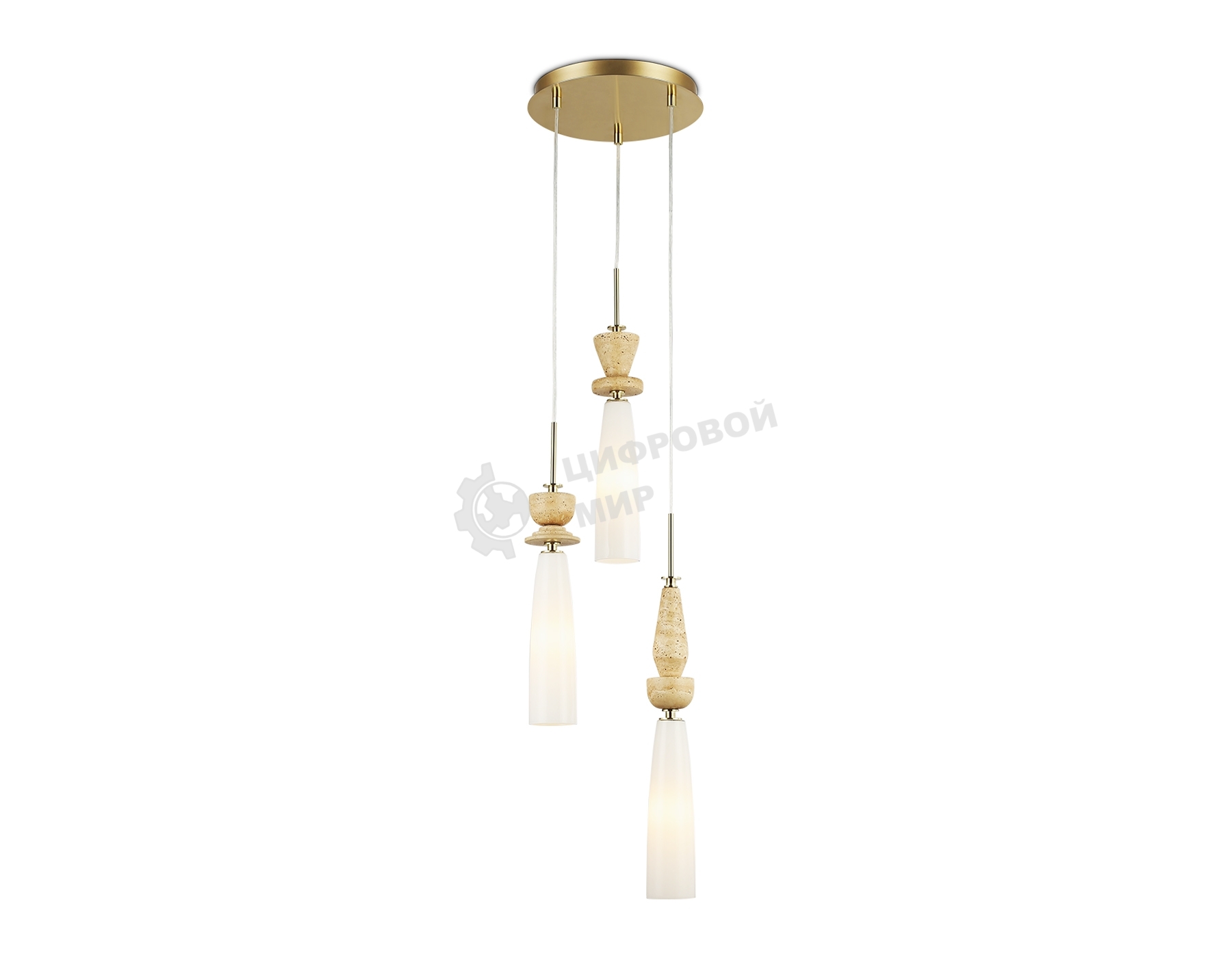 Светильник Ambrella light LH75367/3 GD/WH золото/белый G9*3 max 28W D270*1500