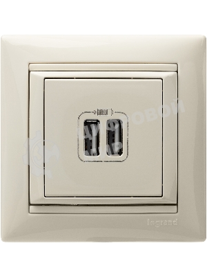 Розетка 2-ая USB 774170 Legrand Valena Сл. кость