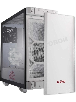 Компьютерный корпус XPG INVADER-WHITECOLOR BOXWORLDWIDE (ATX, подсветка ARGb, 2 вентилятора 120мм, стеклянная боковая панель,белый)