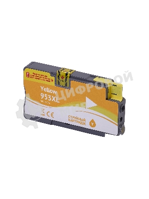 Картридж струйный Sakura F6U18AE (№953XL Yellow) для HP, желтый, 26 мл., 1600 к.