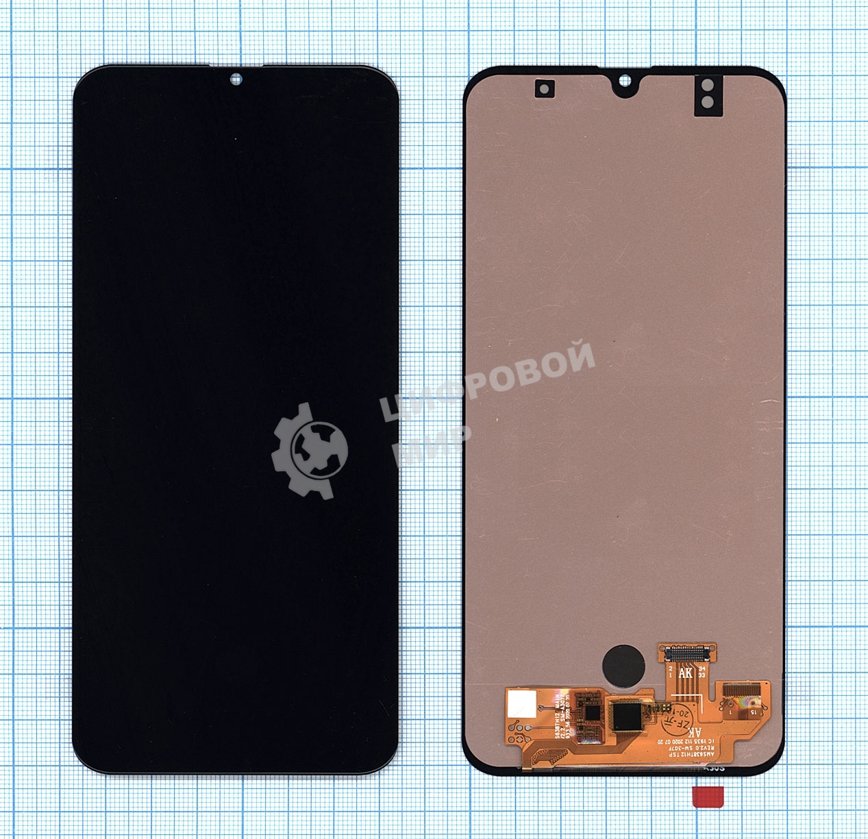 Дисплей для Samsung Galaxy A30S SM-A307F в сборе с тачскрином (OLED) черный