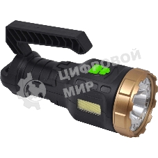 Фонарь ручной Gauss GFL209 черный 10Вт лам.:светодиодный встроенный аккумулятор