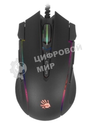 Мышь проводная A4Tech Bloody J90s черный, 8000 dpi, USB, кнопки - 12