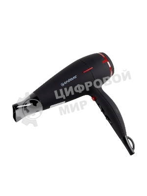 Фен Endever Aurora-472 черный, 2400 Вт, ионизация