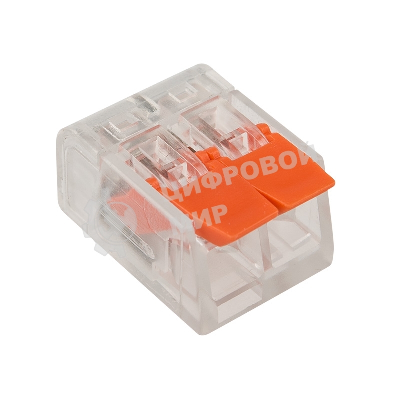 Универсальная компактная клемма Rexant 2-проводная до 4,0 мм² (50 шт./уп.)