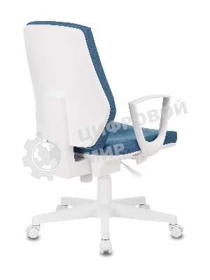 Кресло Бюрократ CH-W545 синий, экокожа, 120 кг, механизм качания