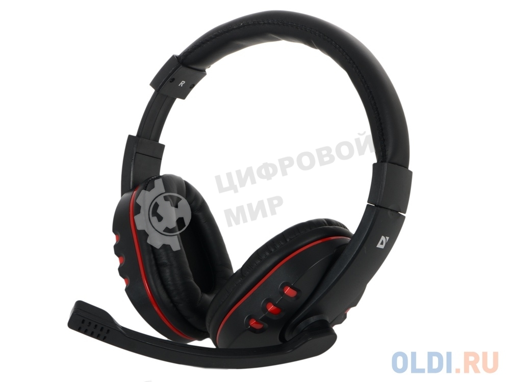 Гарнитура проводная Defender Warhead G-160 черный, кабель 2,5 м