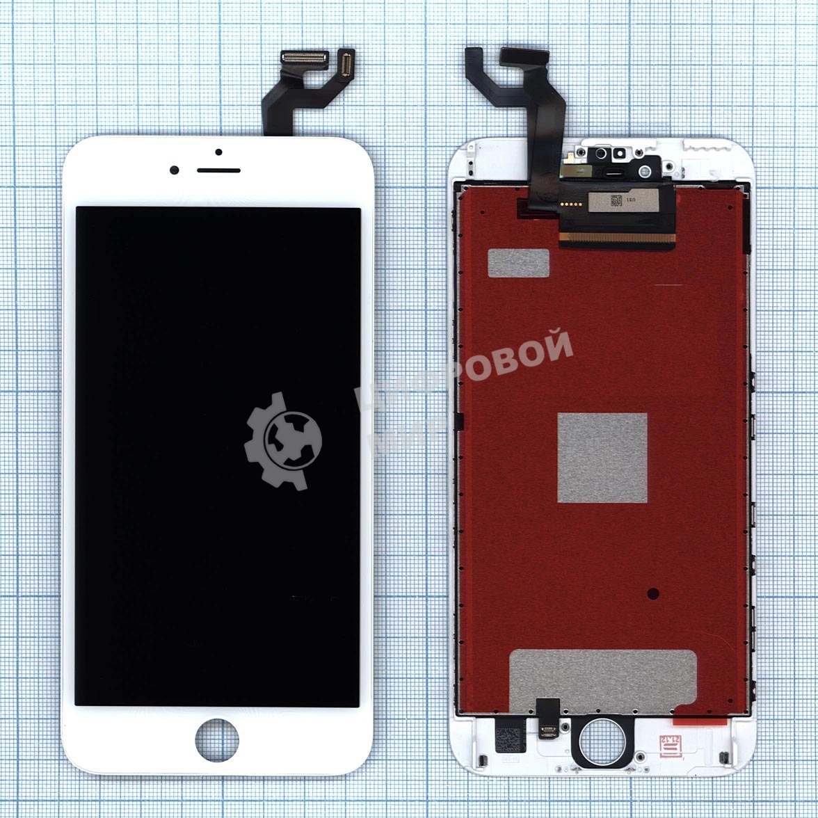 Дисплей для Apple iPhone 6S Plus в сборе с тачскрином (AAA) белый