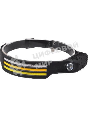 Фонарь налобный Gauss GFL412 черный 13Вт лам.:светодиодный встроенный аккумулятор