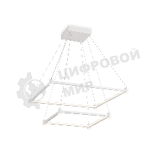 Подвесной светодиодный светильник Ambrella light FL5595/2+8 WH белый 60W 3000K/4200K/6400K 600*600*1300 (без ПДУ)