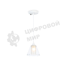 Светильник Ambrella light TR3551 WH/CL/FR белый/прозрачный/белый матовый E27 max 40W D155*800