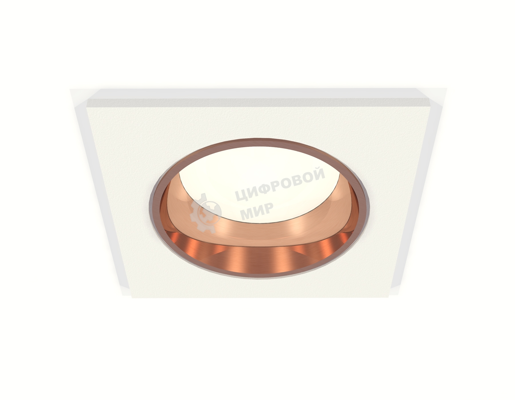 Комплект встраиваемого светильника Ambrella light XC6520005 SWH/PPG белый песок/золото розовое полированное MR16 GU5.3 (C6520, N6114)