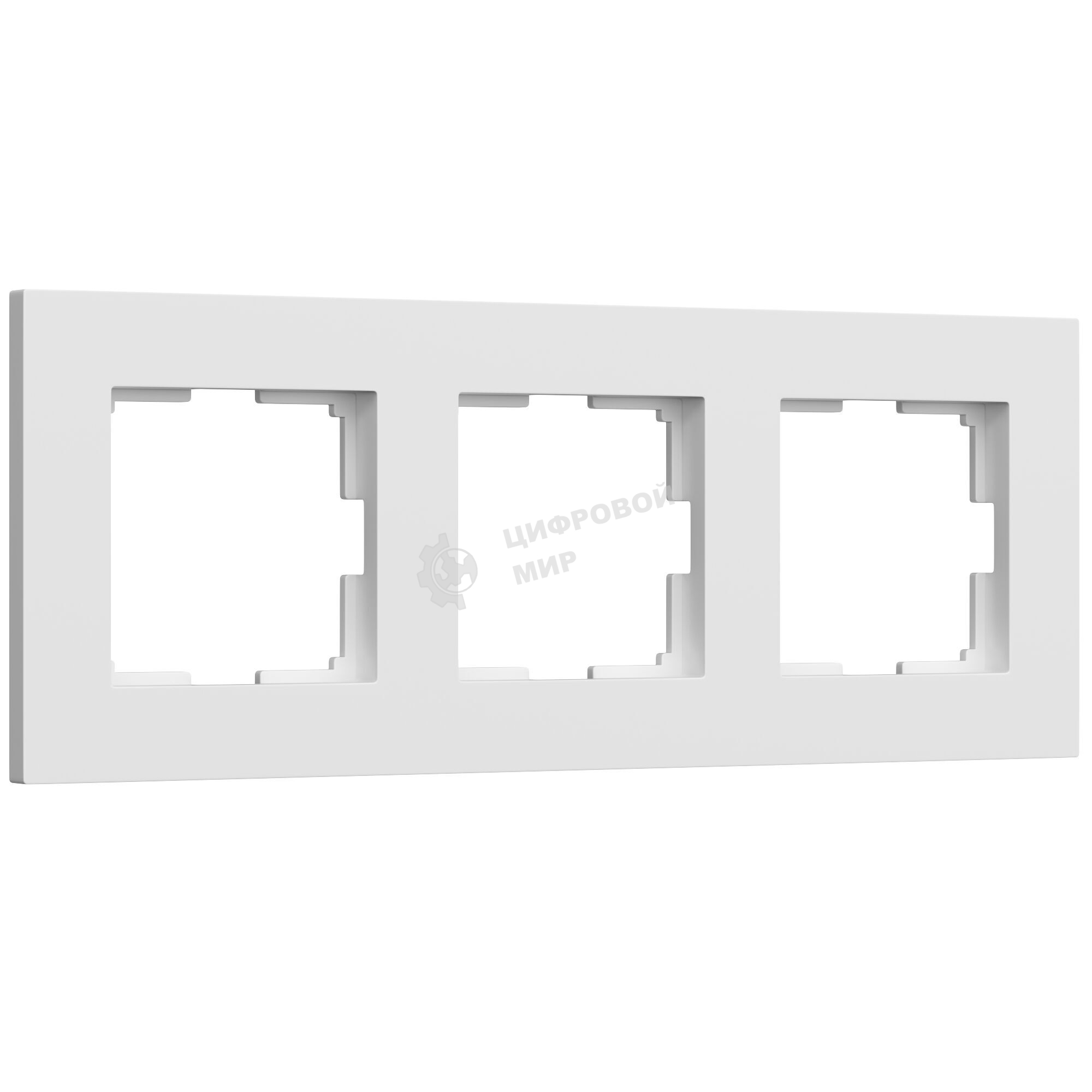 Рамка на 3 поста Slab (белый софт) W0032961