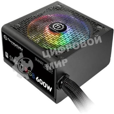 Блок питания Thermaltake Smart RGb (PS-SPR-0600NHSAWE-1), 600Вт, 80 PLUS, 120мм, черный