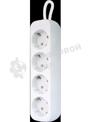 Удлинитель Defender E450 белый 5.0 м, 4 розетки 
