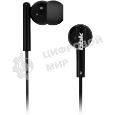 Проводные наушники BBK EP-1003S черный, вкладыши