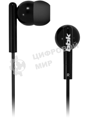 Проводные наушники BBK EP-1003S черный, вкладыши