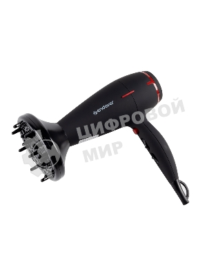 Фен Endever Aurora-472 черный, 2400 Вт, ионизация