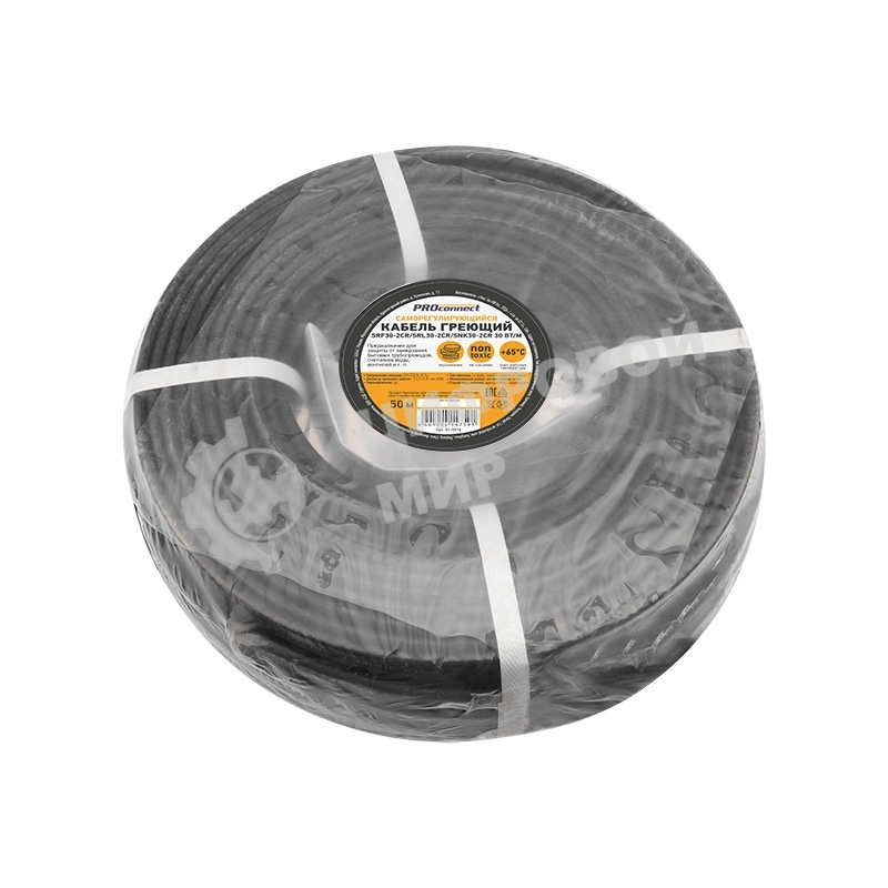 Кабель греющий саморегулирующийся PROconnect экранированный SRF30-2CR/SRL30-2CR/SNK30-2CR (30 Вт/1 м), 50 м