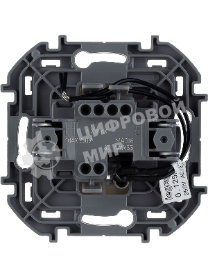 Переключатель 1-клавишный с подсветкой/индикацией 10AX 250 В слоновая кость