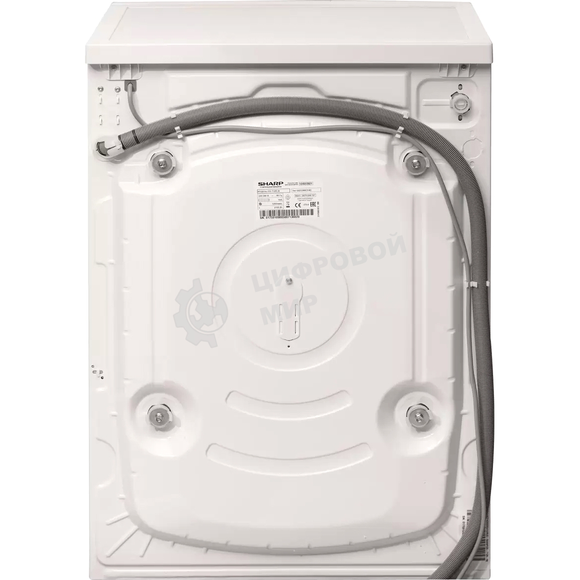 Стиральная машина Sharp ES712RW белый, загрузка фронтальная 7 кг, 1200 об/мин, класс: A+++