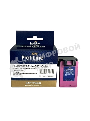 Картридж ProfiLine PL-CZ102AE №650 для принтеров HP DeskJet IA 2515/2516 Color водн