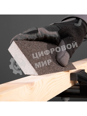 Губка для шлифования Matrix, 120 х 90 х 25 мм, трапеция, мягкая, P 60