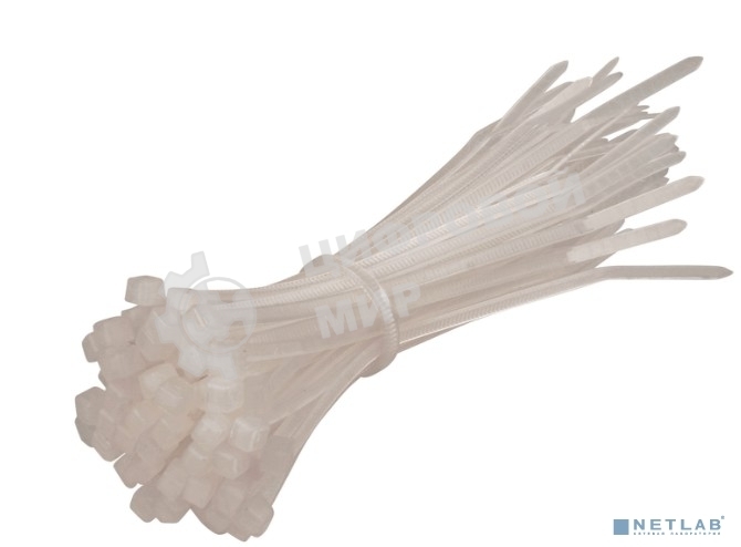 Стяжка нейлоновая Exegate EX253848RUS неоткрывающаяся CV-150W, 150 мм, упак. 100 шт белый