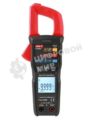Напряжение постоянного/переменного тока (600 В); Токоизмерительные клещи UT202BT постоянный/переменный ток (600А); Сопротивление (100 МОм); Частота (1000 Гц); Емкость (100мФ); Температура (1000 ℃); Bluetooth