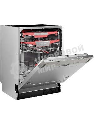 Встраиваемая посудомоечная машина Kuppersberg GIM 6092, High-Tech, 60 см, 15 комплектов, 7 программ, 3 корзины, конденсационная сушка, луч на полу, полная защита от протечек, индикатор отсутствия соли и ополаскивателя, отображение времени мытья, кнопочное управление, инверторный мотор, автоматическое открывание двери, LED подсветка, самодиагностика неисправностей, защита от детей, уровень шума 42 дб, энергоэффективность А+++