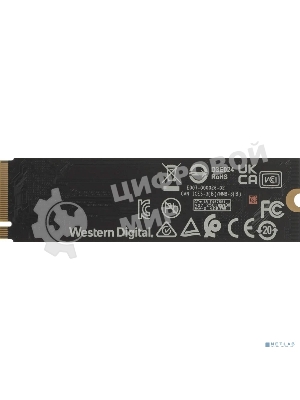 Накопитель SSD Western Digital WD Blue SN5000, 1Tb, PCIe 4.0 x4, M.2 2280, NVMe, R/W 5150/4900