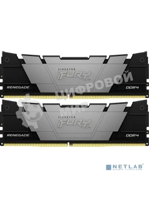 Оперативная память Kingston Fury Renegade, DDR4, 64GB (2x32 GB), 3200 MHz, CL16, DIMM, с радиатором, черный