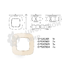Рамка OMEGA Radian (Бежевый Стекло органическое) 3-ая OF320303