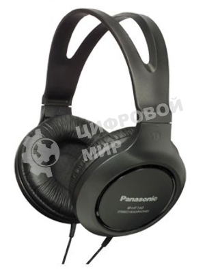 Наушники мониторные Panasonic RP-HT161E-K 2м черный проводные (оголовье)