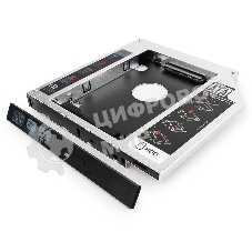 Контейнер для HDD Gembird MF-95-02 Низкопрофильный адаптер для 2.5-дюймового накопителя в отсек 5.25 дюйма, 12 мм