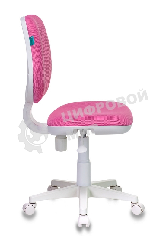 Кресло детское Бюрократ CH-W213/TW-13A розовый TW-13A (пластик белый)