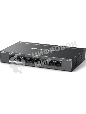 Коммутатор настольный Mercusys MS108GP с 8 гигабитными портами (7 портов PoE+)