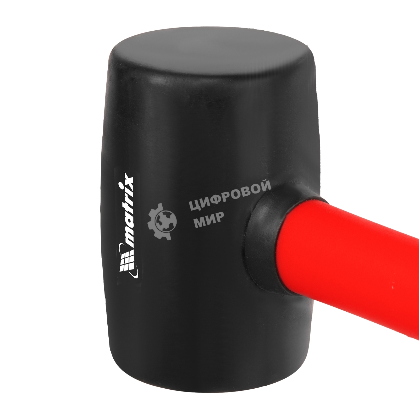 Киянка Matrix 11185 резиновая, 450 г, черная резина, фибергласовая рукоятка