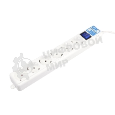 Фильтр-удлинитель PowerCube PRO (SPL(5+1)-16B-P-3M) 3.0 м, LC контур - подавление В/Ч помех, 16А/3,5кВт