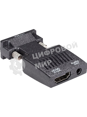 Переходник VCOM CA337A VGA(M)+audio+microUSB --> HDMI(F)1080*60Hz
