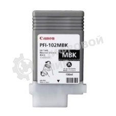 Картридж струйный Canon PFI-102MBk (0894B001) матовый черный, 130 мл., для iPF500/600/700