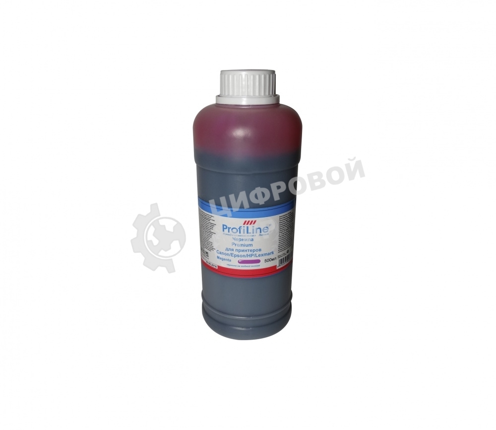 Чернила ProfiLine Premium для принтеров Canon/Epson/HP/Lexmark Magenta 500 мл водн