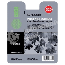 Картридж струйный Cactus CS-PGI520BK черный (16 мл) для Canon Pixma MP540/MP550/MP620/MP630/MP640/MP660/MP980/MP990/MX860/iP3600/iP4600/iP4700