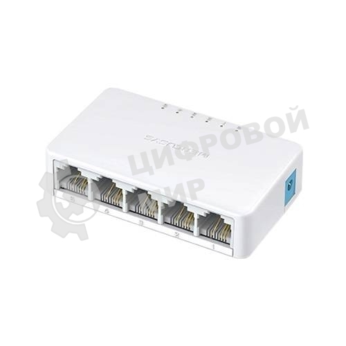 Коммутатор Mercusys MS105, 5 портов Ethernet 100 Мбит/с