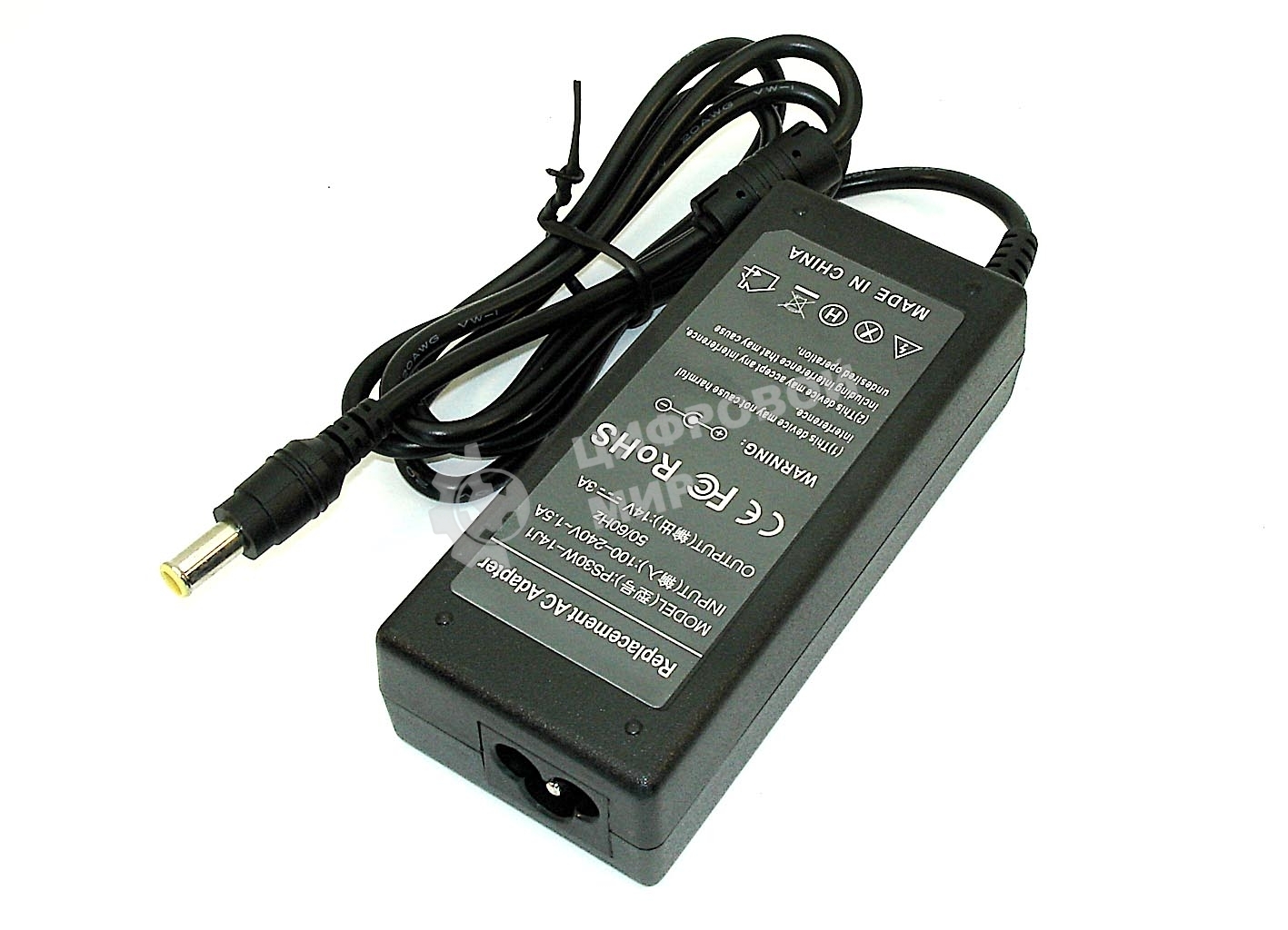 Блок питания для монитора и телевизора LCD 14V 3A (6,5 x 4,5 мм) OEM